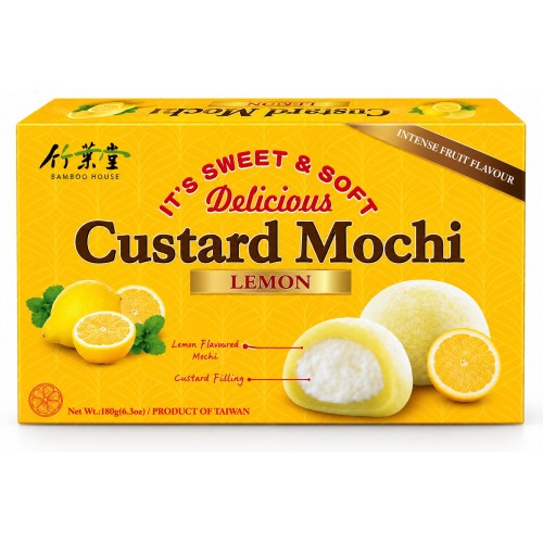 Моти, с заварным кремом, лимон (BH Custard Mochi Lemon)