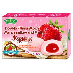 Mochi, strawberry and marshmallow (Bamboo House)
