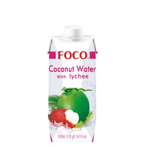 Kookosvesi, lychee (Foco)