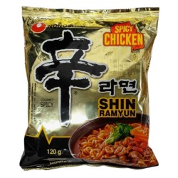 Kiirnuudlid, kanaliha maitsega, väga terav (Nongshim Shin Ramyun Spicy Chicken)