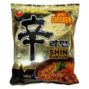 Лапша со вкусом курицы, очень острая (Shin Ramyun Spicy Chicken)