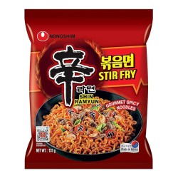 Kiirnuudlid, seened ja kala, väga terav (Nongshim Shin Ramyun Stir Fry)