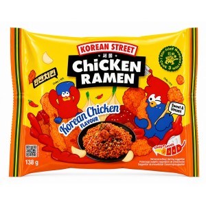 Kiirnuudlid, Korea stiilis kana maitsega, terav (Korean Style Chicken Flavour Korean Street)