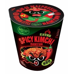 Kiirnuudlid, Kimchi, väga terav (Bibigo Extra Spicy Kimchi Ramyun Cup)