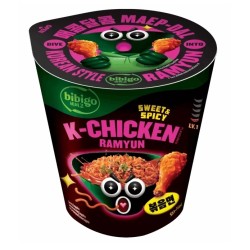Kiirnuudlid, magus ja vürtsikas kana (Bibigo Sweet and Spicy K-Chicken Ramyun Cup)