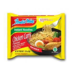 Kiirnuudlid kanaliha ja karri maitsega, kesk.teravus (Indomie, Chicken Curry flavour) Kiirnuudlid kanaliha ja karri maitsega, kesk.teravus (Indomie, Chicken Curry flavour)