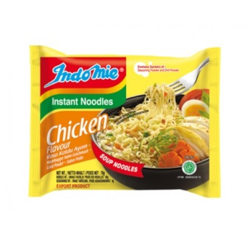 Kiirnuudlid kanaliha maitsega, kesk.teravus (Indomie, Chicken flavour)