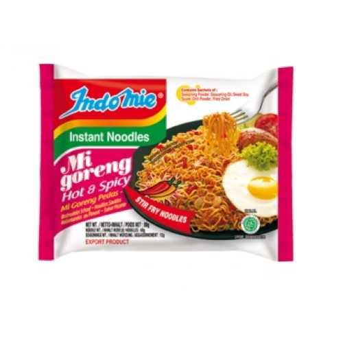 Praetud kiirnuudlid, väga teravad (Mi Goreng, Fried Noodles, Hot & Spicy)