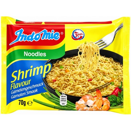 Kiirnuudlid kreveti maitsega, kesk.teravus (Indomie, Shrimp flavour)