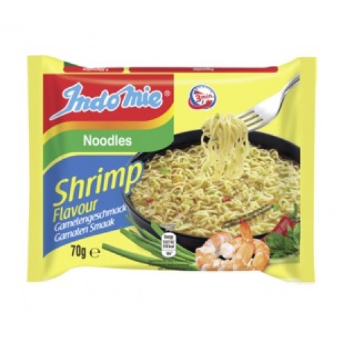 Kiirnuudlid kreveti maitsega, kesk.teravus (Indomie, Shrimp flavour)