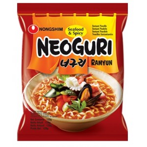 Лапша с морепродуктами, очень острая (Neoguri Ramyun, Hot)