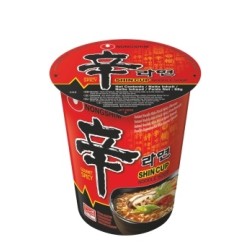 Kiirnuudlid, seened, väga terav (Nongshim Shin Ramyun Cup)