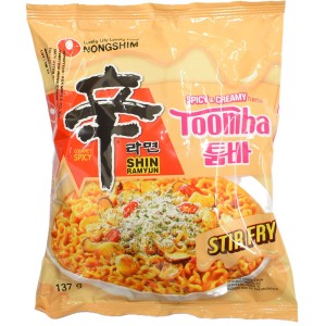 Лапша остро-сливочная, очень острая (Shin Ramyun Stir Fry Toomba)