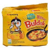 5packs x Kiirnuudlid, juustu kanaliha maitsega, terav (Chicken Ramyun Cheese)