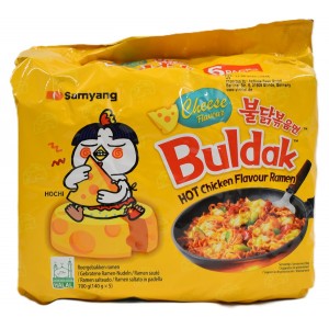 5packs x Kiirnuudlid, juustu kanaliha maitsega, terav (Chicken Ramyun Cheese)