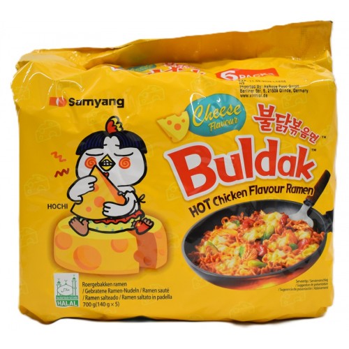 5packs x Kiirnuudlid, juustu kanaliha maitsega, terav (Chicken Ramyun Cheese)
