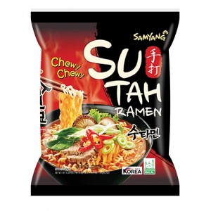 Лапша со вкусом овощей, острая  (Sutah Ramyun)