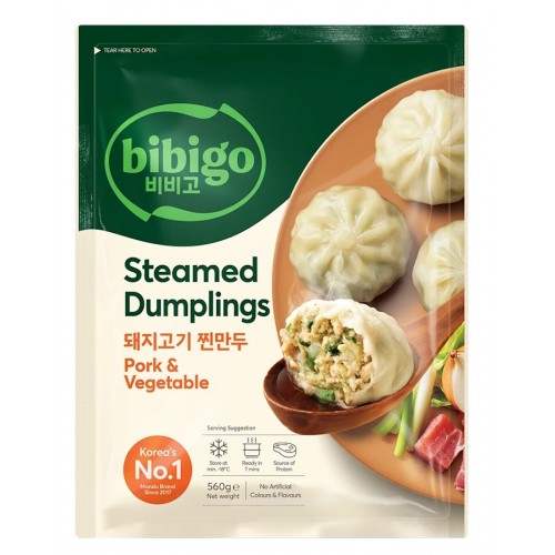 Gyoza with pork and vegetables, Bibigo (frozen)
