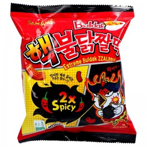 Zzaldduk чипсы 2 x острота (Zzaldduk 2x Spicy Chips)