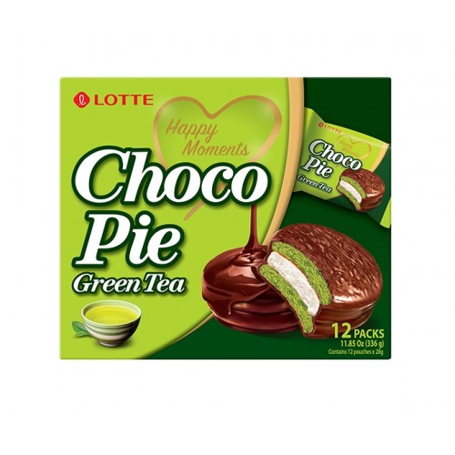 Пироженки Choco Pie, зелёный чай