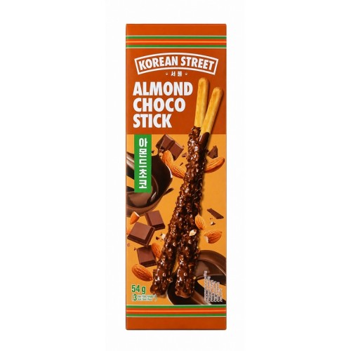 Küpsisepulgad mandli ja shokolaadi maitsega (Korean Street Almond Choco Stick)