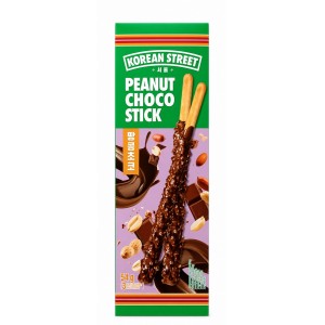 Küpsisepulgad maapähkli ja shokolaadi maitsega (Korean Street Peanut Choco Stick)