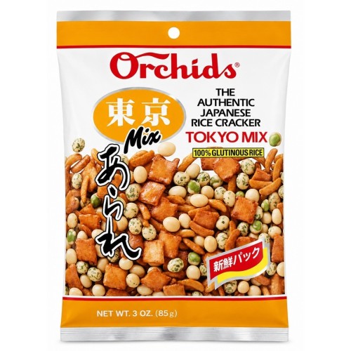 Riisikrõpsud (ORCHIDS Rice Crackers Tokyo Mix)