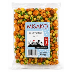 Segu rohelised herned wasabiga, praetud mais, oad tšilliga (Misako Sapporo)