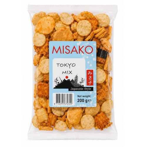 Riisi- ja juustukräkkerite segu (Misako Tokyo)
