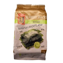 Nori krõpsud merevetikatest, wasabi