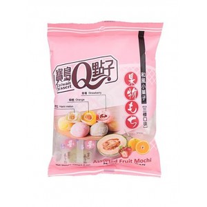 Рисовые конфеты Моти, клубника, апельсин, дыня Рисовые конфеты Моти, клубника, апельсин, дыня