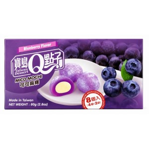 Kakaomochi mustika maitsega (Cacao Mochi Blueberry Flavor, RFF)