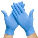 Виниловые перчатки, одноразовые, синие, 100 тк.