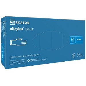 Nitriilkindad, puudrivabad, sinised, 100 tk (Nitrylex Classic) Nitriilkindad, puudrivabad, sinised, 100 tk (Nitrylex Classic)