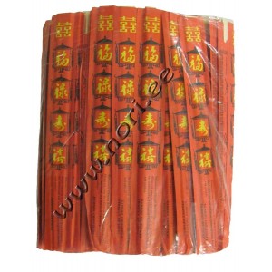 Палочки для еды, бамбуковые (100 пар) - red