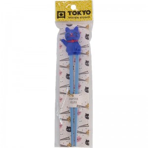 Палочки для начинающих, синие, Lucky Cat