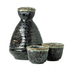 Sakekann 350ml ja 2 pitsid 50ml, keraamika