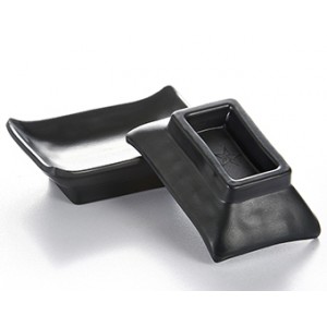 Соусница, пластик, чёрная 35ml